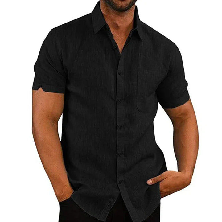 Laurent Monaco Men'S Linen Summer Shirt, view 5 - Elena Harper