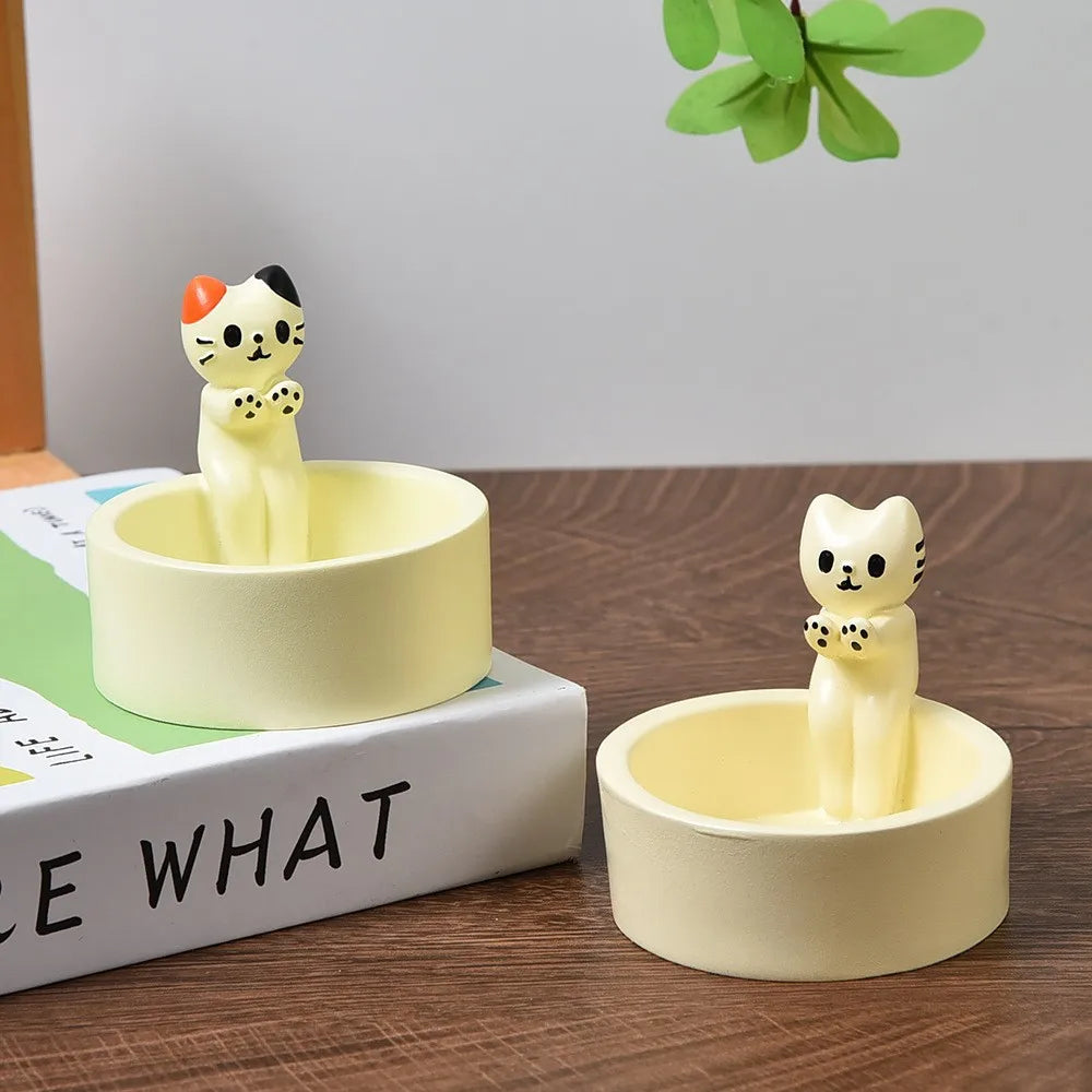 Kitten Candle Holder Cute Cat Candle Holder Creative Aromatherapy Candle Holder, view 6 - Elena Harper