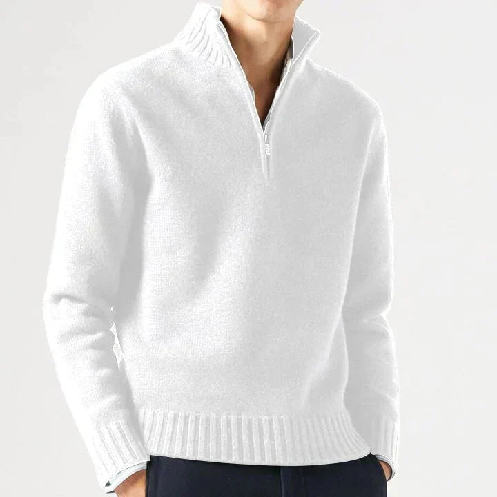 Larsen - Knitted Half Zipper Sweater