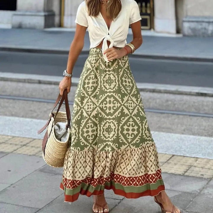 High-Waisted Summer Skirt for Women - Maxi