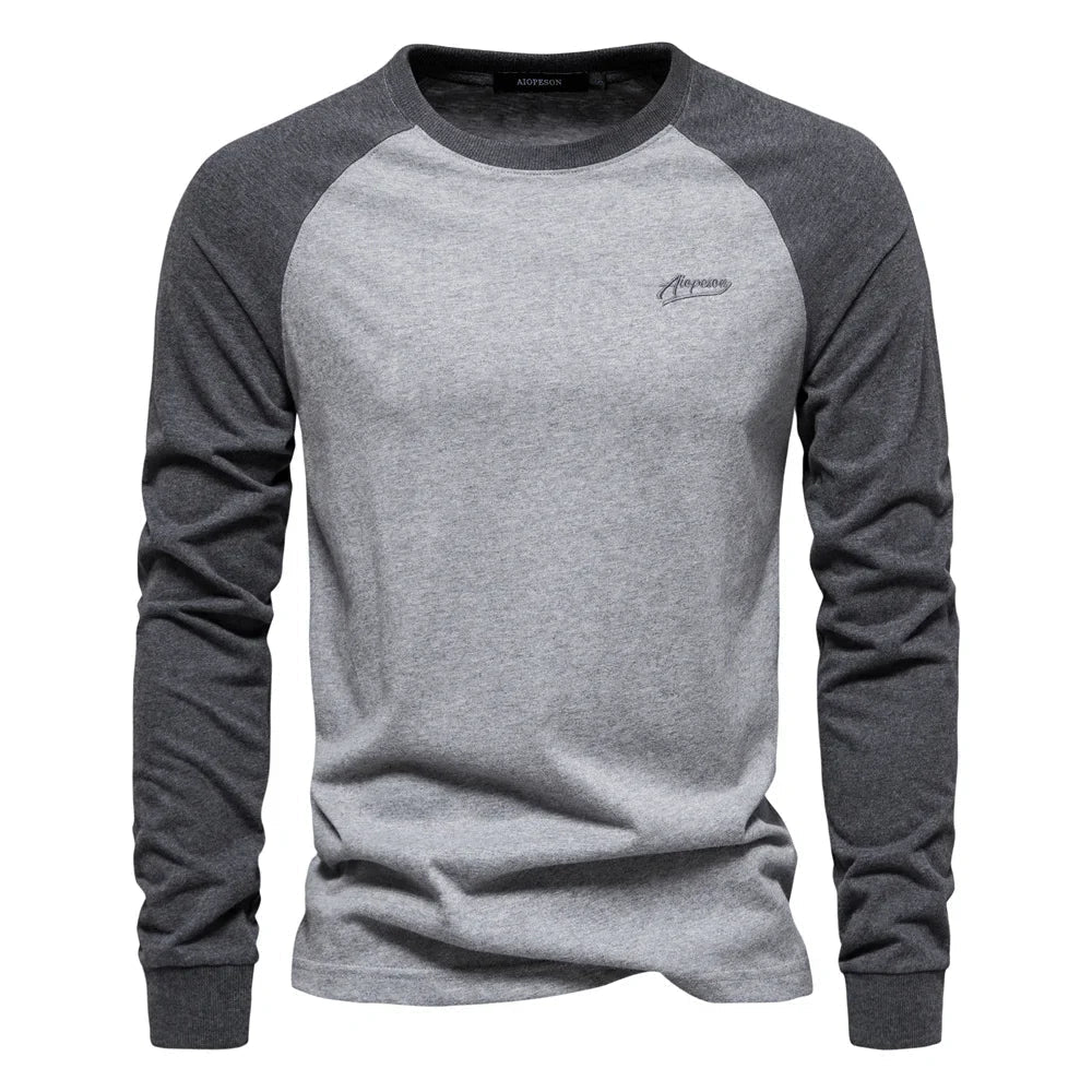 LAURENT MONACO | CLASSIC RAGLAN LONG SLEEVE T-SHIRT FOR MEN