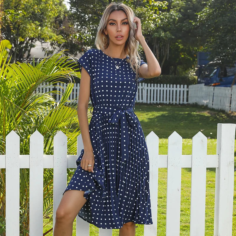 Beth - Polka Bloom Dress