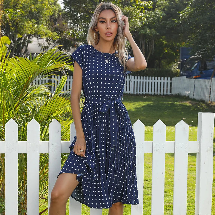 Beth - Polka Bloom Dress