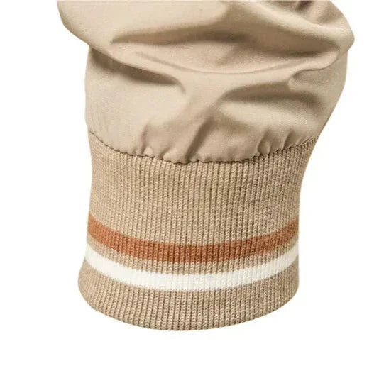 Lightweight Men's Zip Bomber Jacket – Casual Jacket with Ribbed Trim