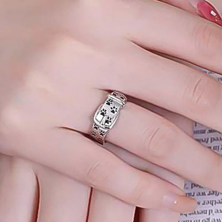 Cute and Stylish Dog-Inspired Collar Ring, view 4 - Elena Harper