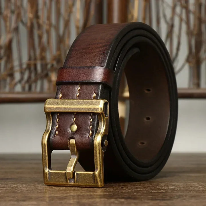 Heritage Leather Belt for Men - Elena Harper