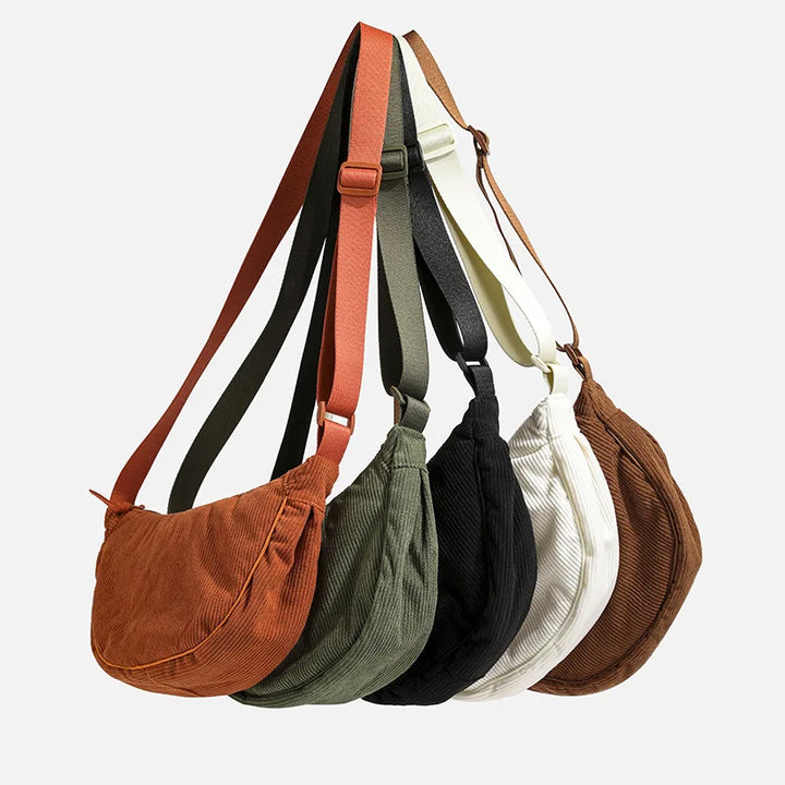 Premium Corduroy Shoulder Bag for Women – Small Shoulder Bag