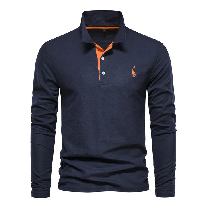 LAURENT MONACO | LONG-SLEEVED T-SHIRT WITH COLLAR FOR MEN