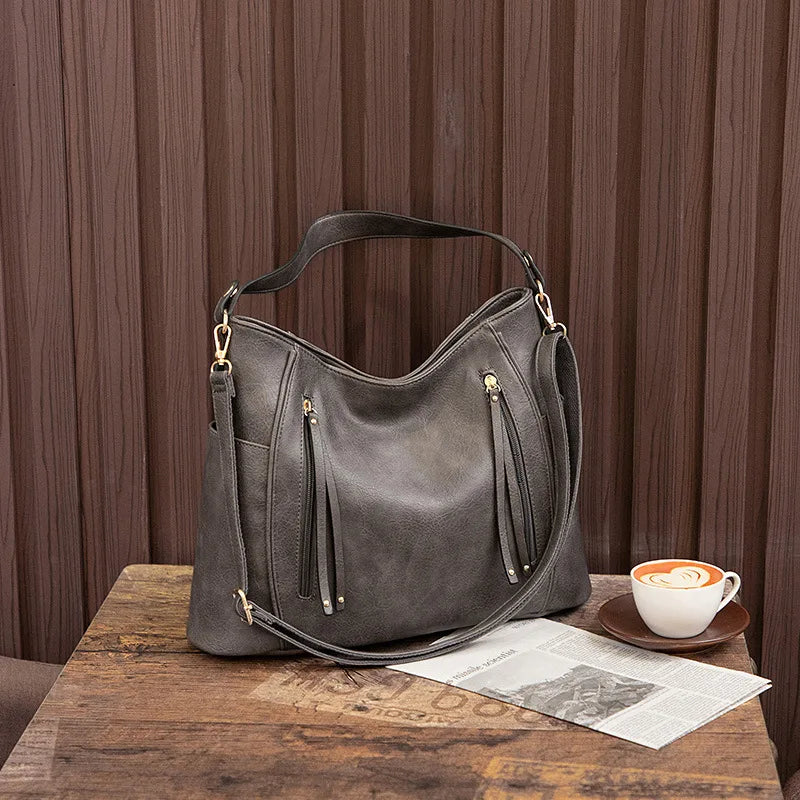 Luxury Leather-Look Women's Bag – High-End Elegant Style for Everyday