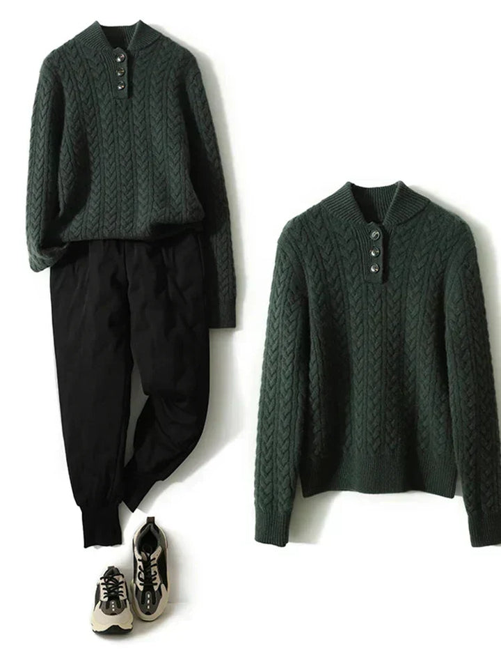 Arden Cashmere Cardigan with Buttons