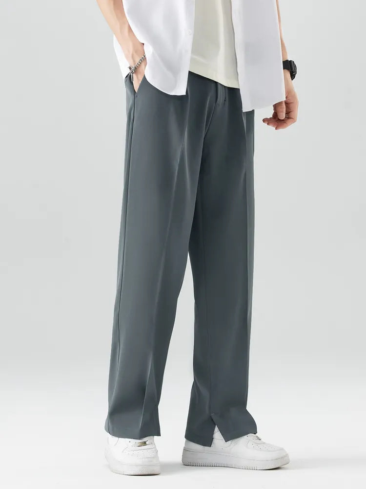 George | Men's Trousers - Straight Leg - Relaxed Fit - Soft Breathable Fabric - Full Length