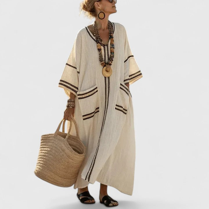 Savannah | Women's Loose Fit Pocket Maxi Dress