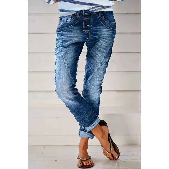 Comfortable Stretch Pants Avélisse, view 4 - Elena Harper