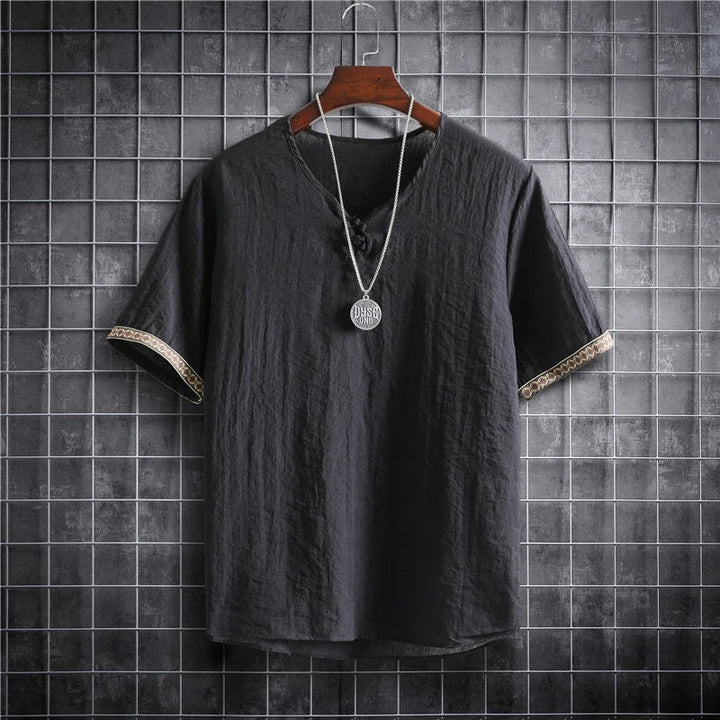 Giacomo Relaxed Linen Shirt, view 8 - Elena Harper