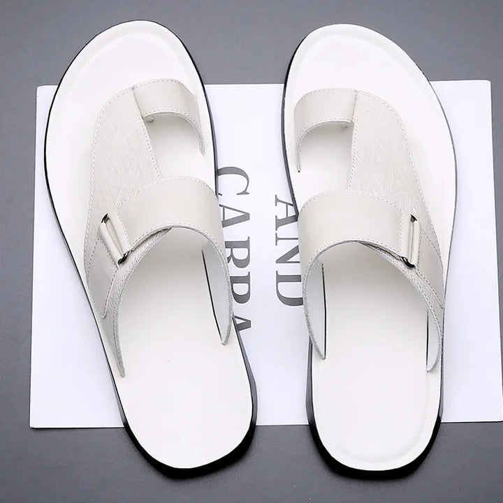 ASTON™ | Leather Sandals with Toe Strap