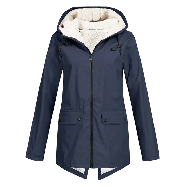 Long Fleece-Lined Women's Jacket – Warm Winter Parka