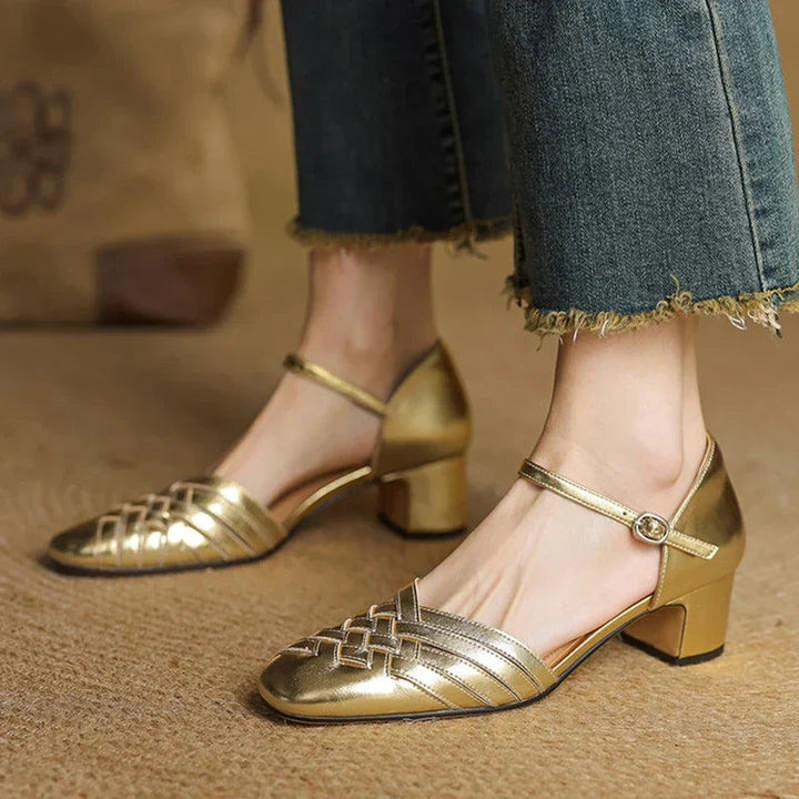 Elara Women’s Elegant Block Heel Shoes - Elena Harper