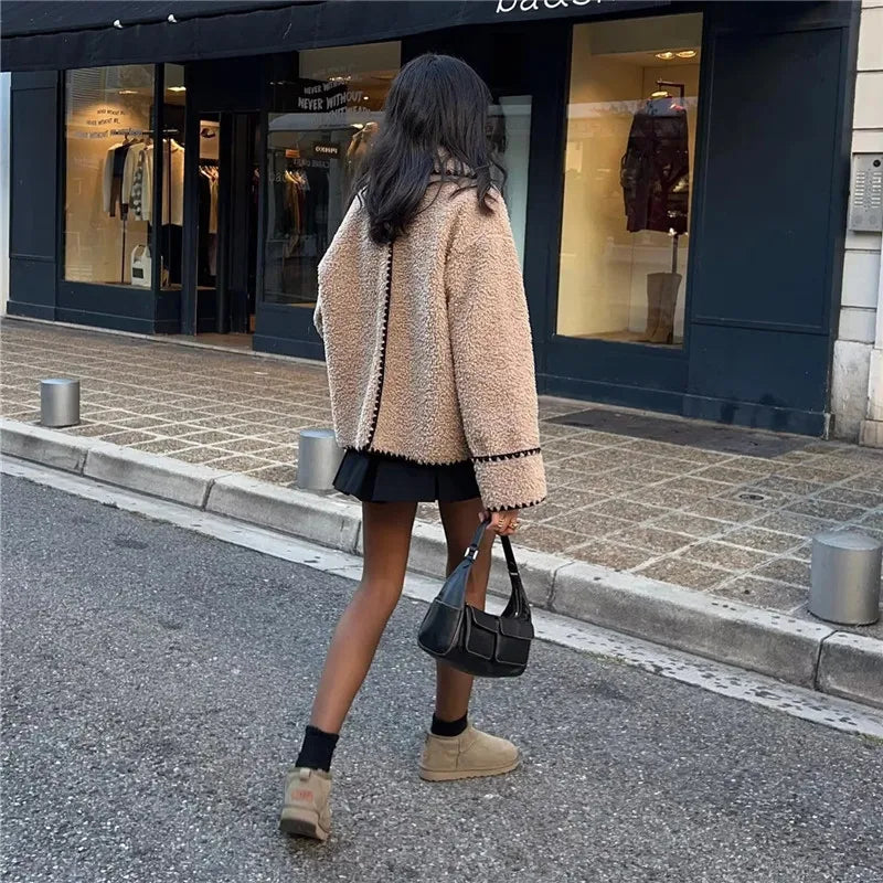 Amélie - Chic Oversized Teddy Coat