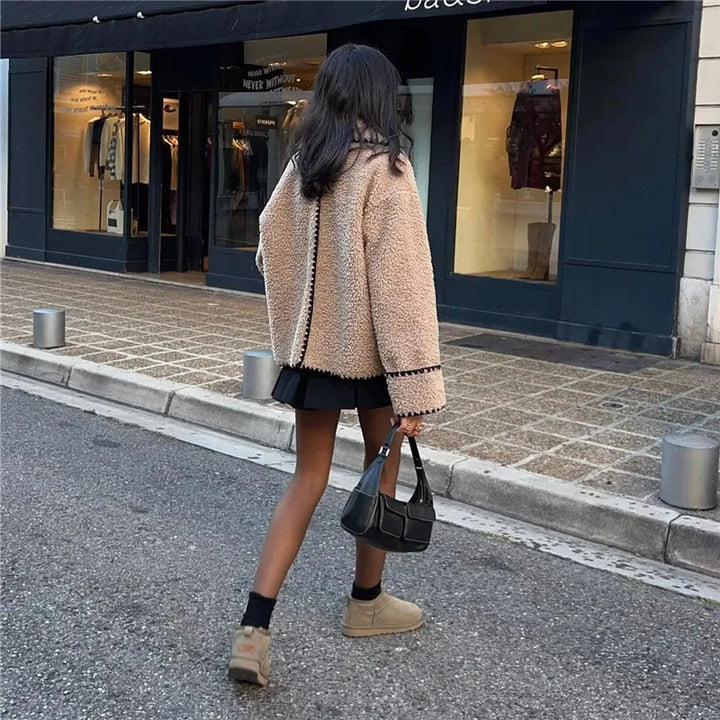 Amélie - Chic Oversized Teddy Coat