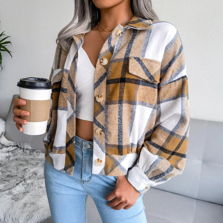 Clara - Plaid Wool Jacket