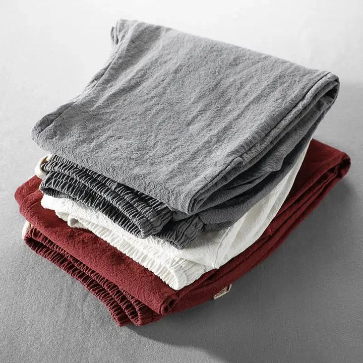 Men's Linen Pants Lightweight and Elegant for Summer - Elena Harper