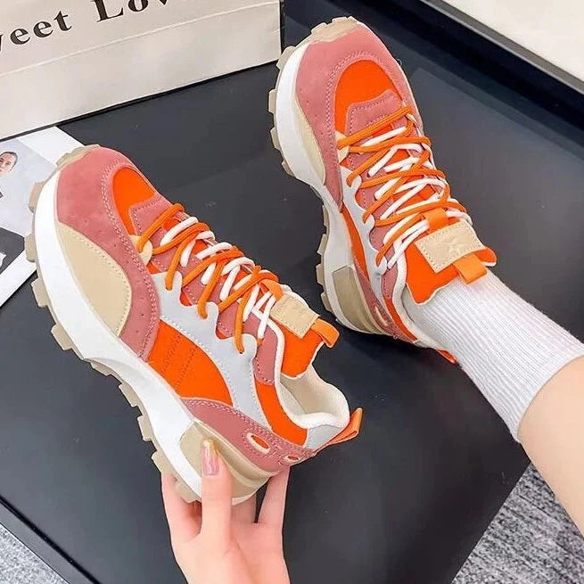 Debby Elegant women's sneakers with a color block design and great comfort for wear - Elena Harper