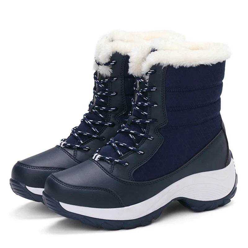 Women's Fur-Lined Platform Snow Boots Perrienne, view 8 - Elena Harper
