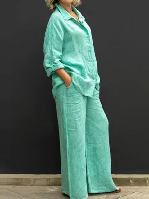 Simona Linen Breeze Set, view 10 - Elena Harper