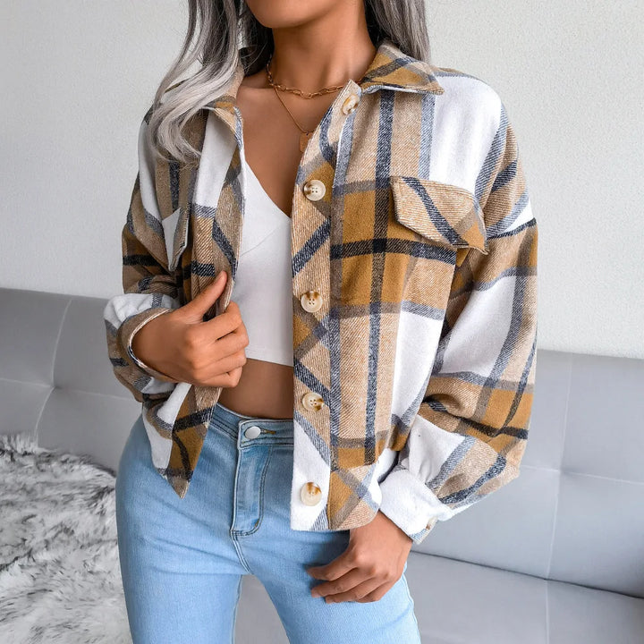 Clara - Plaid Wool Jacket