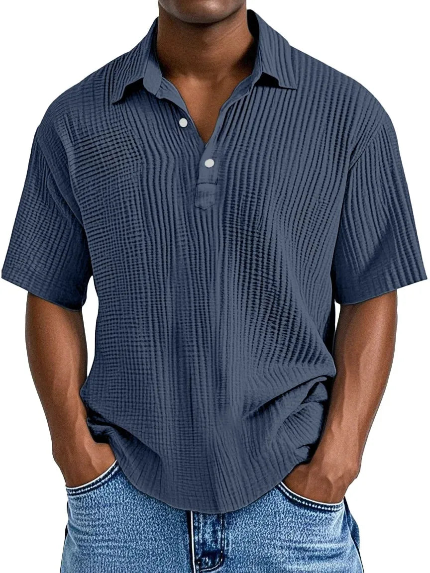 LAURENT MONACO | VINTAGE TEXTURED SHIRT FOR MEN