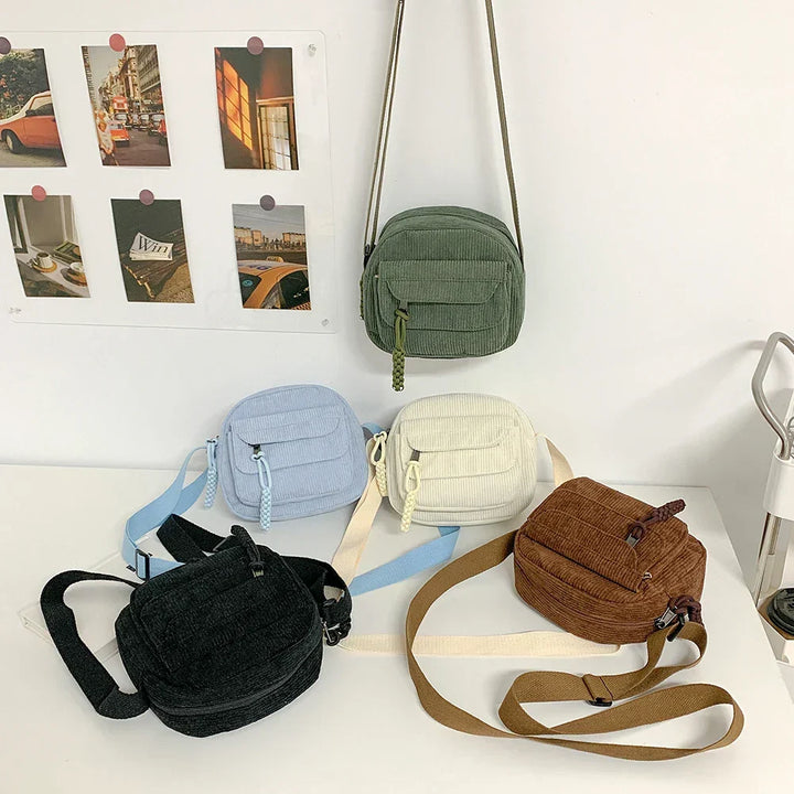Geanna Compact Ribbed Shoulder Bag - Elena Harper