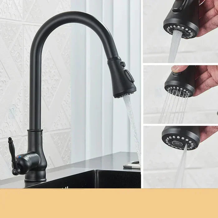 TimelessFlow - Antique Brass Kitchen Tap