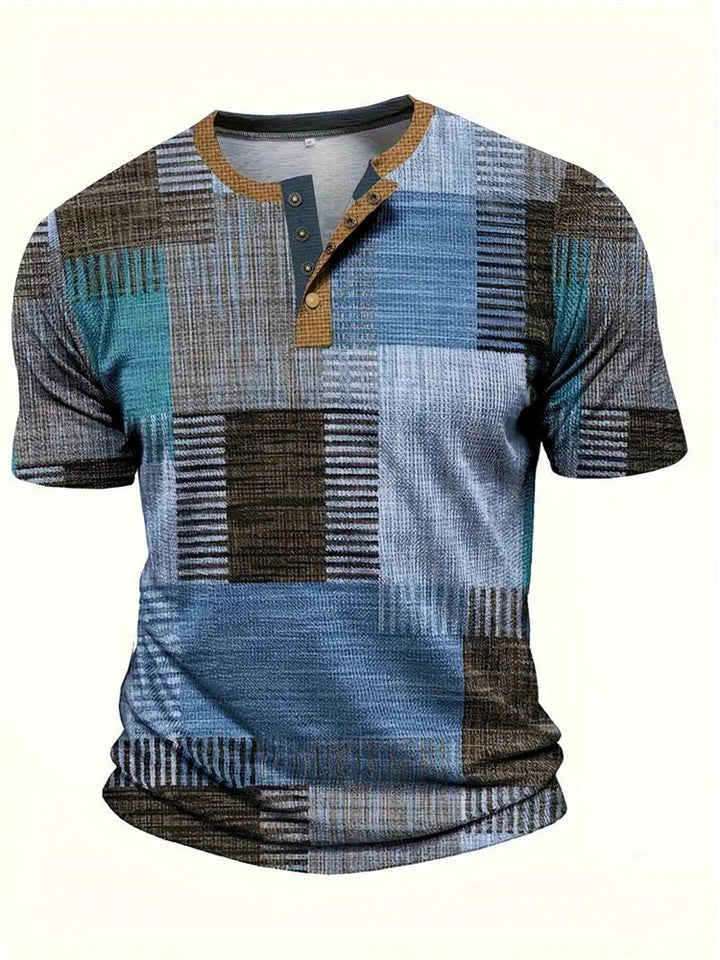 LAURENT MONACO | PATTERNED POCKET T-SHIRT FOR MEN