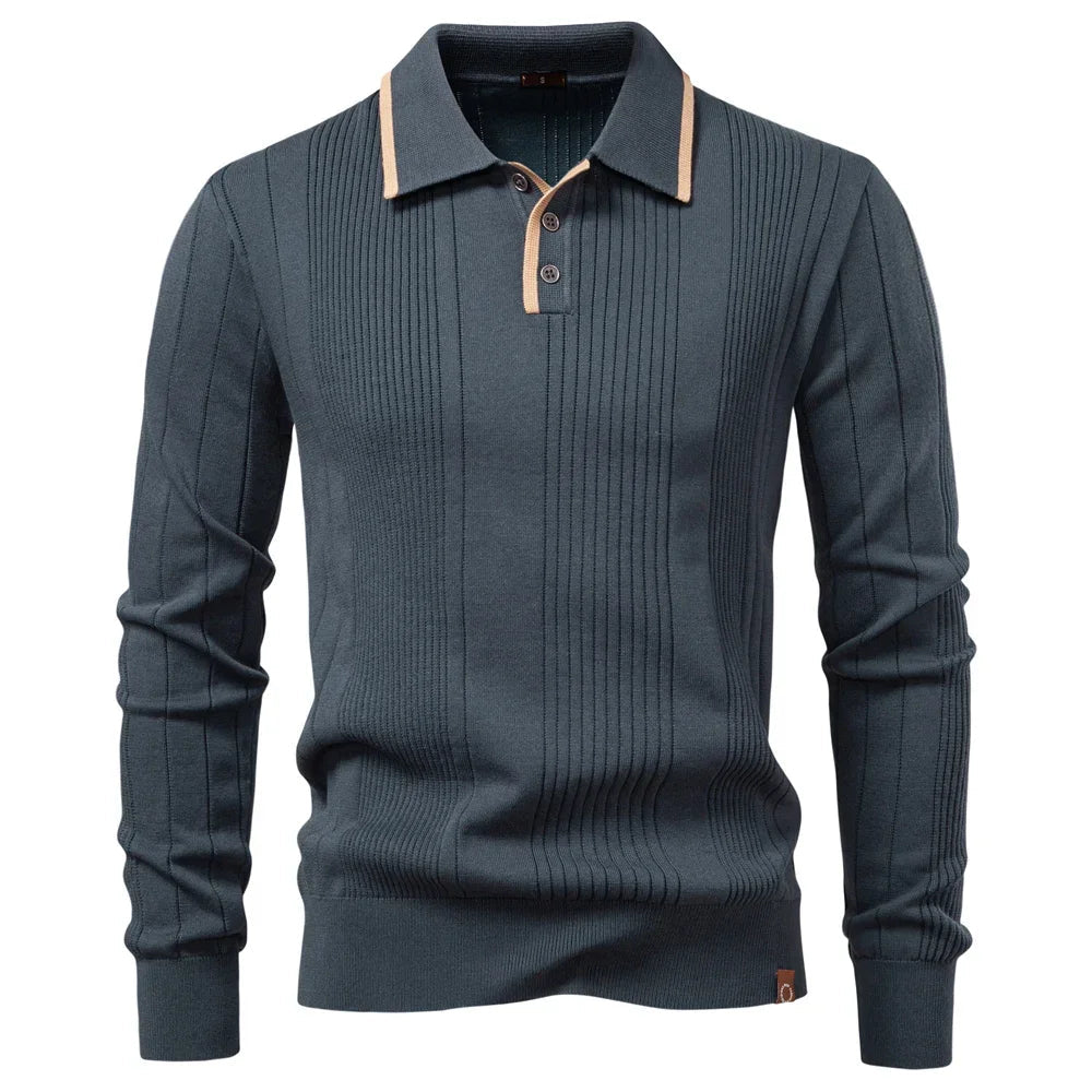 Borcho - Long Sleeve Winter Polo Shirt