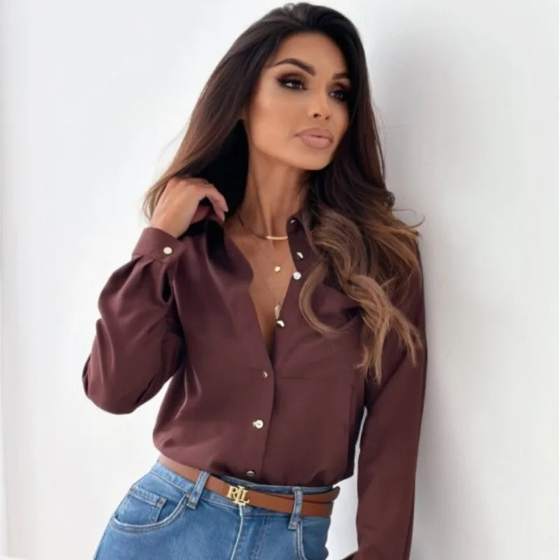 Lunéa – Elegant blouse with long sleeves | Light, refined & versatile