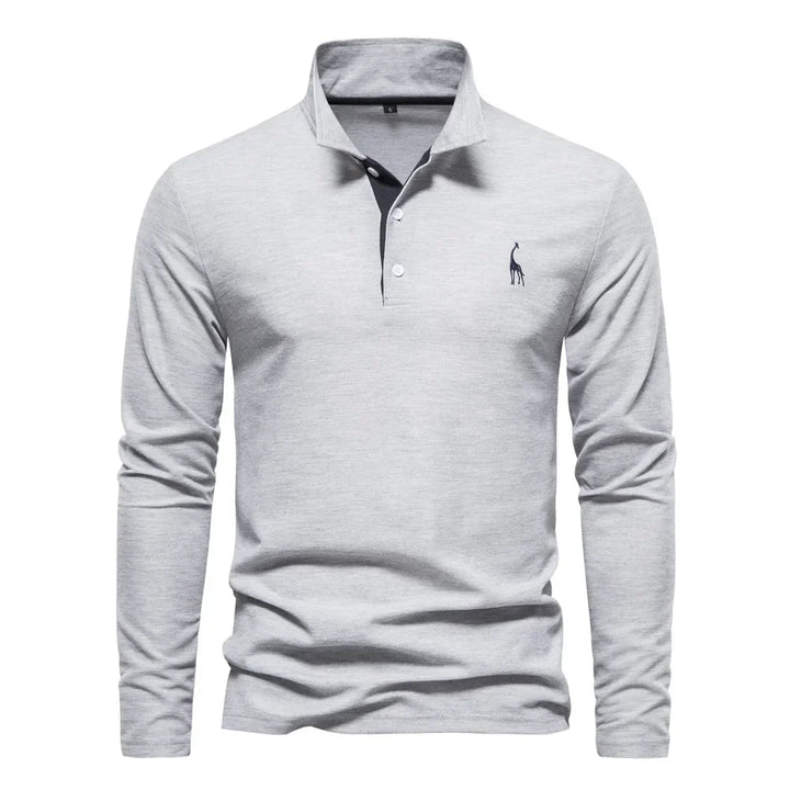 LAURENT MONACO | LONG-SLEEVED T-SHIRT WITH COLLAR FOR MEN