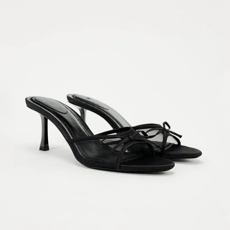 Ginepra Delicate Mule Sandals, view 4 - Elena Harper