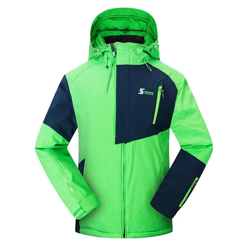 High-Performance Winter Ski Jacket for Men – Waterproof and Windproof Snowboarding Coat