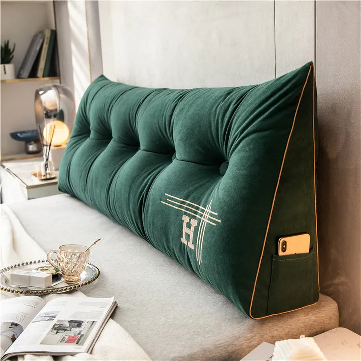 Large Cotton Cushion Soft and Comfortable Perfect for Bed and Couch Luxurious Appearance, view 5 - Elena Harper