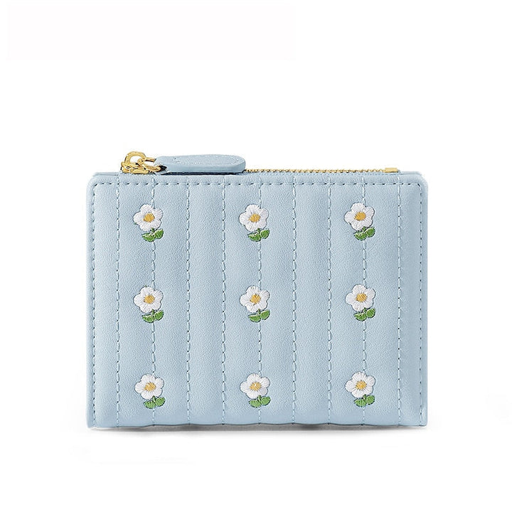 Embroidered Floral Wallet