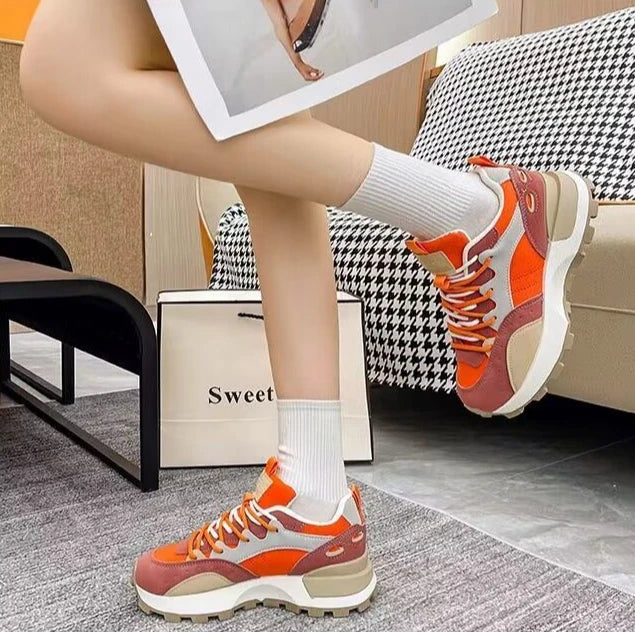 Debby Elegant women's sneakers with a color block design and great comfort for wear, view 6 - Elena Harper