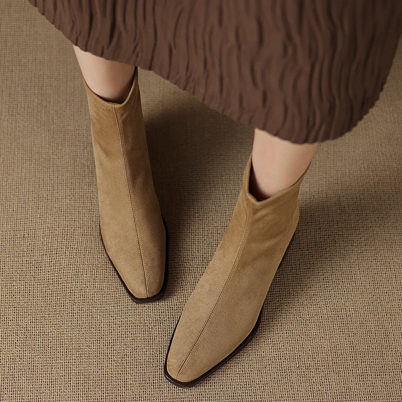 Sheley - Elegant Suede Ankle Boots