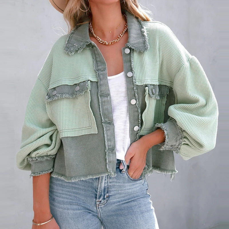 NomiesJacket I Jacket with Puff Sleeves for Women, view 9 - Elena Harper