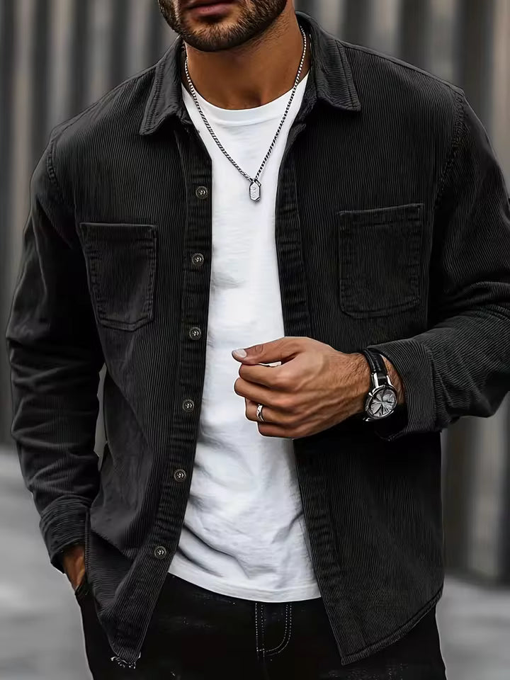 LAURENT MONACO | CORDUROY SHIRT JACKET FOR MEN