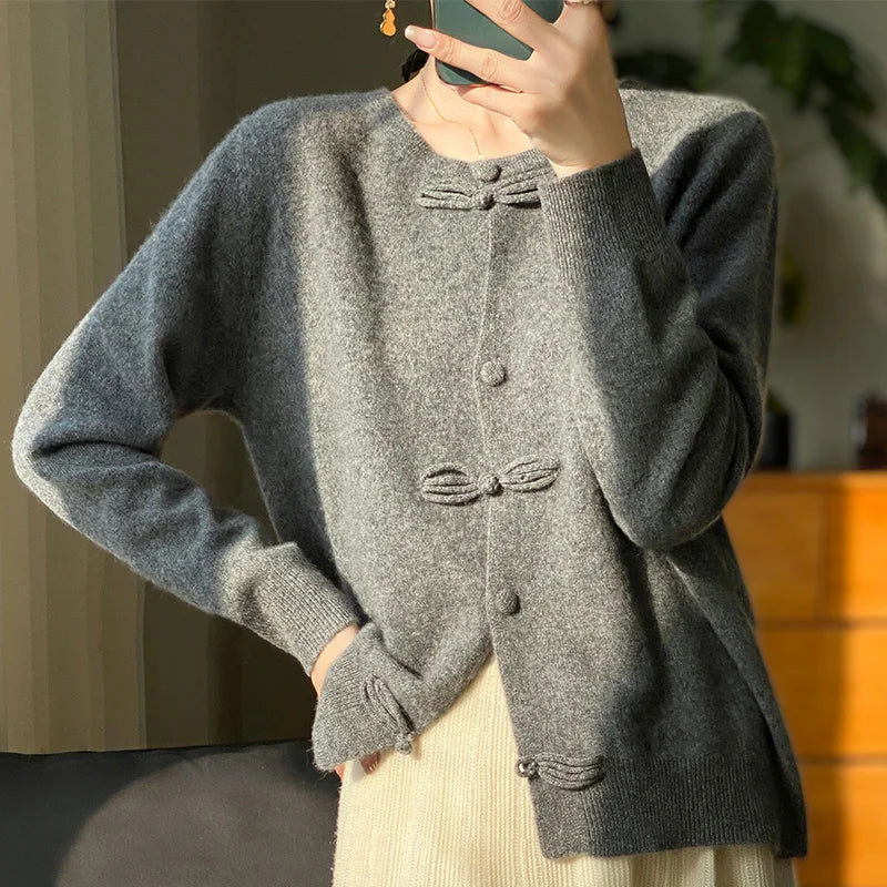 Beatrice | Bow Accented Cardigan