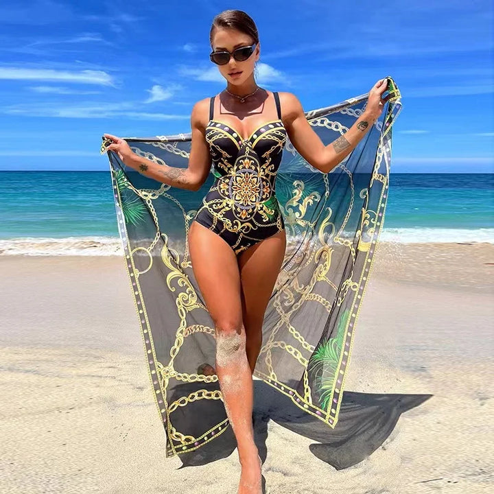 Women's Floral Push Up Bikini Swimsuit - Luxury Two Piece Swimwear