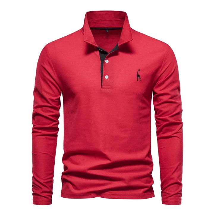 LAURENT MONACO | LONG-SLEEVED T-SHIRT WITH COLLAR FOR MEN