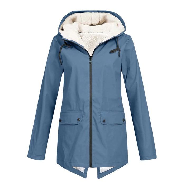 Long Fleece-Lined Women's Jacket – Warm Winter Parka