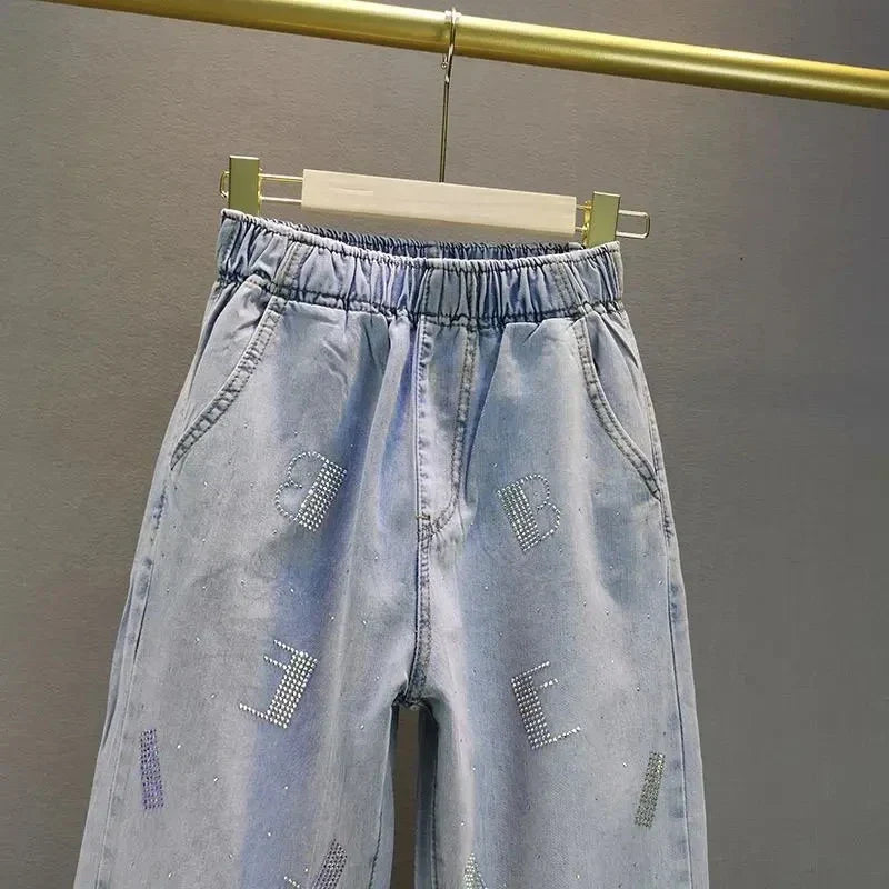 Terra Sparkling Stretch Jeans, view 6 - Elena Harper