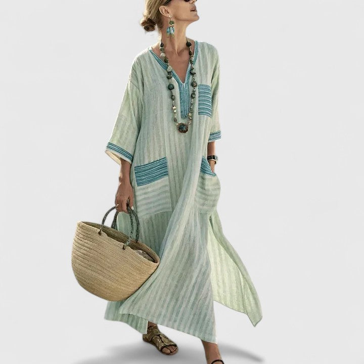 Savannah | Women's Loose Fit Pocket Maxi Dress